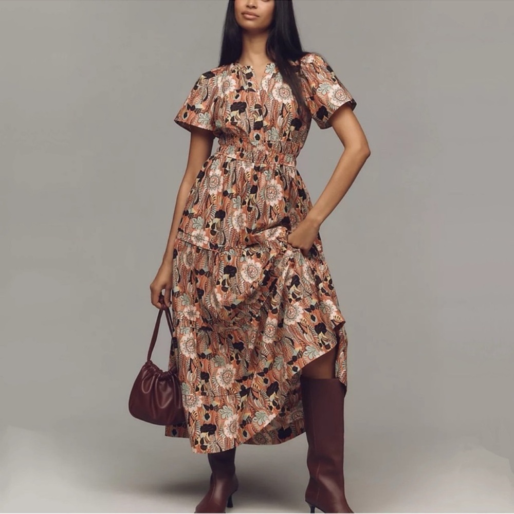 NWT Anthropologie The Somerset Maxi Dress Size 2X - Picture 4 of 7